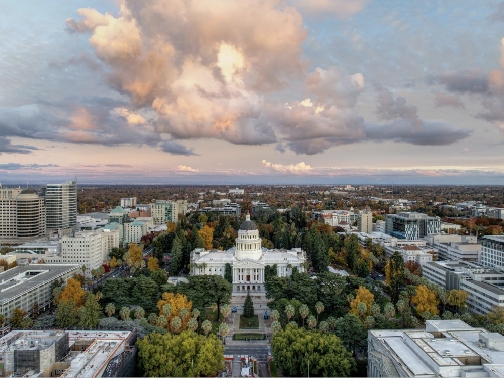 California State Capitol in Sacramento where lawmakers consider e-bike legislation including AB 1942
